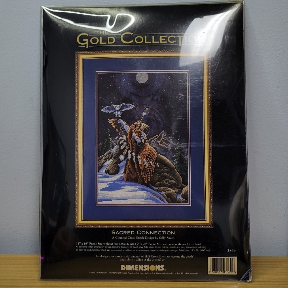 Dimensions Gold Collection Sacred Connection 3869 Cross Stitch Kit Vintage New